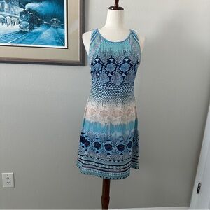 Hale Bob multicolor sleeveless a line dress